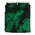 Hawaiian Hibiscus Memory Turtle Polynesian Bedding Set Green Green - Polynesian Pride