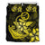 Hawaiian Anchor Plumeria Hamerhead Shark Polynesian Bedding Set - Yellow Black - Polynesian Pride