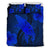 Hawaiian Map Whale Swim Hibiscus Polynesian Bedding Set - Blue Blue - Polynesian Pride