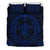 Hawaiian Kakau Honu Arc Blue Polynesian Bedding Set Blue - Polynesian Pride