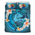 Polynesian Duvet Cover Set - Tahiti Bedding Set Blue Plumeria Animal Tattoo - Polynesian Pride