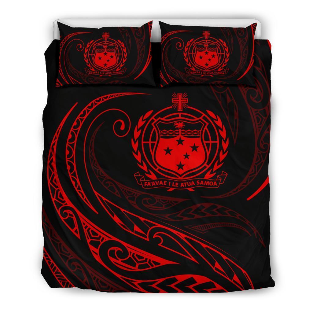 Samoa Bedding Set - Red - Frida Style Red - Polynesian Pride