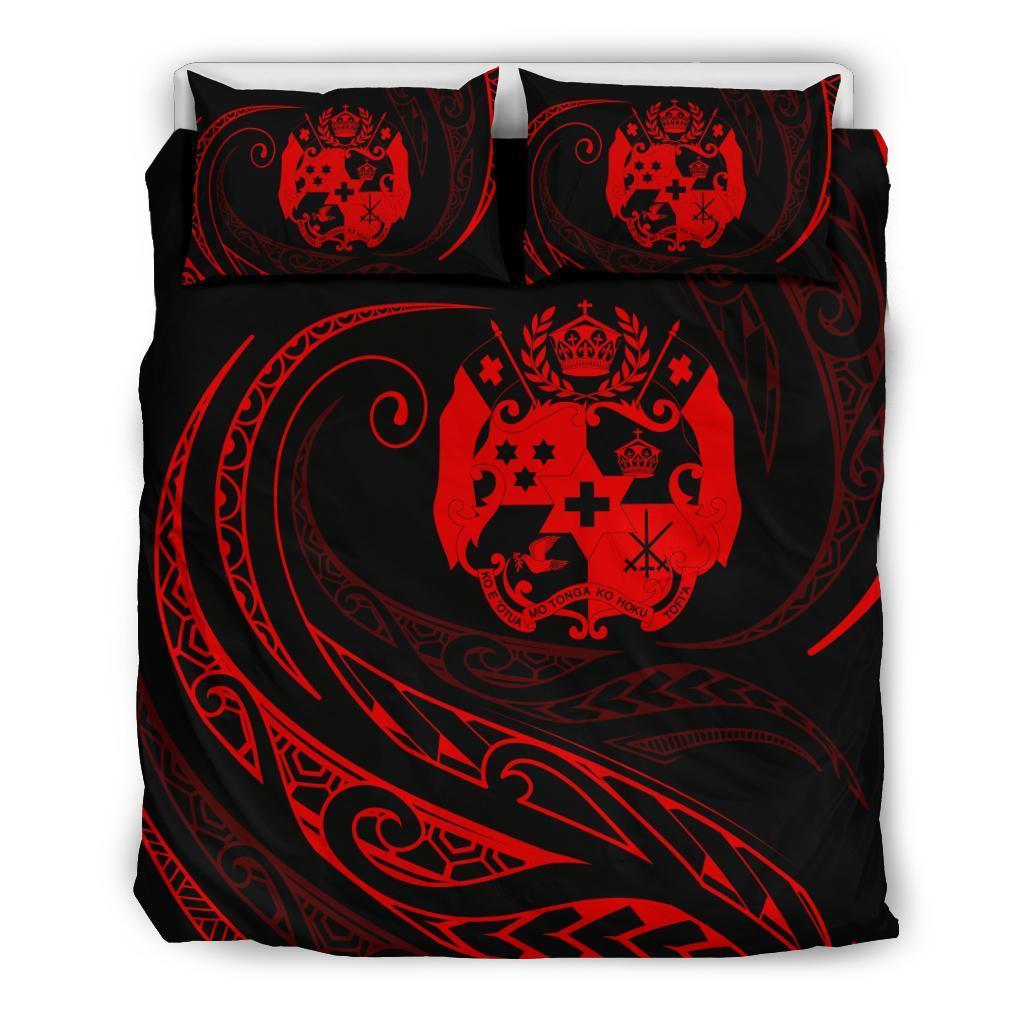Tonga Bedding Set - Red - Frida Style Red - Polynesian Pride