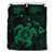 Hawaiian Map Kanaka Hibiscus Turtle Green Polynesian Bedding Set Green - Polynesian Pride