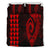 Hawaiian Kakau Fish Hook Polynesian Bedding Set - Red Red - Polynesian Pride