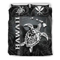 Polynesian Hawaii Duvet Cover Set - Turtle Hawaiian Black - Polynesian Pride
