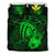 Hawaiian Map Hibiscus Kanaka Polynesian Bedding Set - Harold Turtle - Green Green - Polynesian Pride