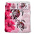 Polynesian Duvet Cover Set - Tahiti Bedding Set Polynesia Turtle Hibiscus Pink - Polynesian Pride