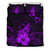 Hawaiian Map Heart Turtle Tattoo Hibiscus Polynesian Bedding Set - Purple Purple - Polynesian Pride