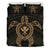 Hawaiian Turtle Kanaka Polynesian Bedding Set - Gold Art - Polynesian Pride