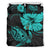 HawaiianTurtle Acacia And Hibiscus Polynesian Bedding Set Blue - Polynesian Pride