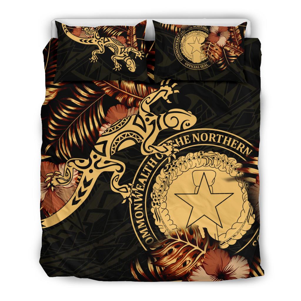 Polynesian Duvet Cover Set - Northern Mariana Islands Duvet Cover Set Lizrad Lucky - Polynesian Pride