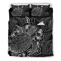 Polynesian Bedding Set - Tokelau Duvet Cover Set Black Color - Polynesian Pride