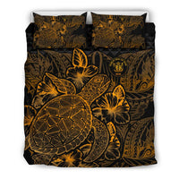 Polynesian Bedding Set - Niue Duvet Cover Set Gold Color - Polynesian Pride