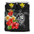 Hawaii Bedding Set - Polynesia Turtle Hibiscus And Plumeria Black - Polynesian Pride