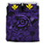 Hawaiian Turtle Hibiscus Plumeria Kanaka Polynesian Bedding Set Purple - Soft Style Purple - Polynesian Pride