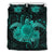 Hawaii Turtle Hibiscus Polynesian Bedding Set - Full Style - Turquoise Turquoise - Polynesian Pride