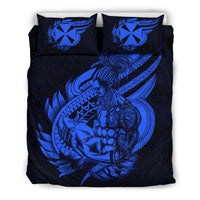 Polynesian Bedding Set - Wallis And Futuna Duvet Cover Set Father And Son Blue - Polynesian Pride
