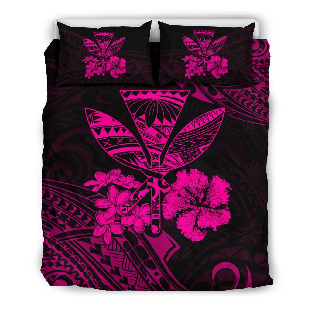 Hawaiian Bedding Set - Kanaka Maoli Polynesian Pink Pink - Polynesian Pride