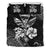 Hawaiian Bedding Set - Kanaka Maoli Polynesian White Black - Polynesian Pride