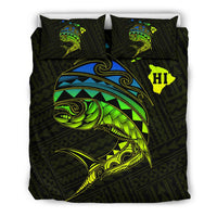 Hawaii Polynesian Mahi - Mahi Common Dolphinfish Bedding Set - Ver 1 Gold - Polynesian Pride