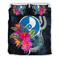 Polynesian Bedding Set - Yap Duvet Cover Set Tropical Flowers - Polynesian Pride