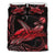 Turtle Polynesian Bedding Set Mix Hibiscus Red - Polynesian Pride