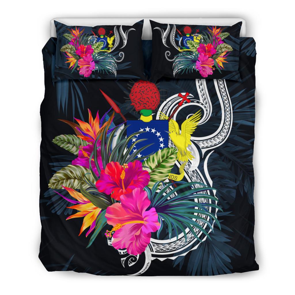 Polynesian Bedding Set - Cook Islands Duvet Cover Set Tropical Flowers - Polynesian Pride