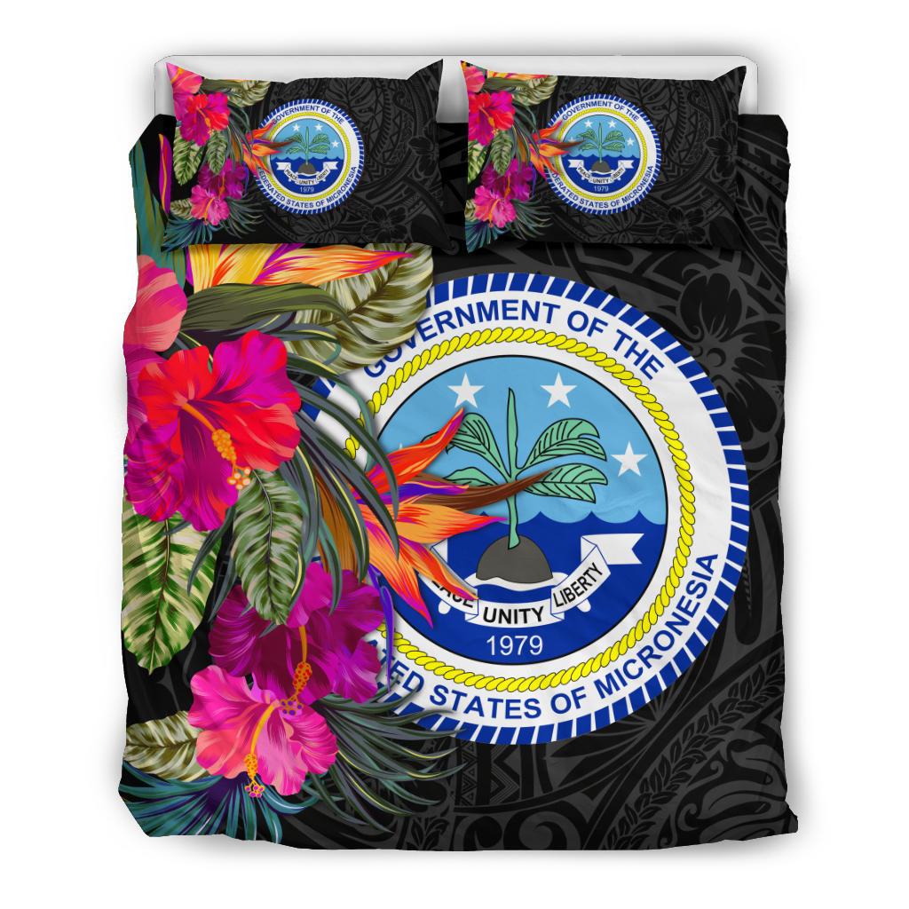Federated States of Micronesia Bedding Set - Polynesian Hibiscus Pattern - Polynesian Pride