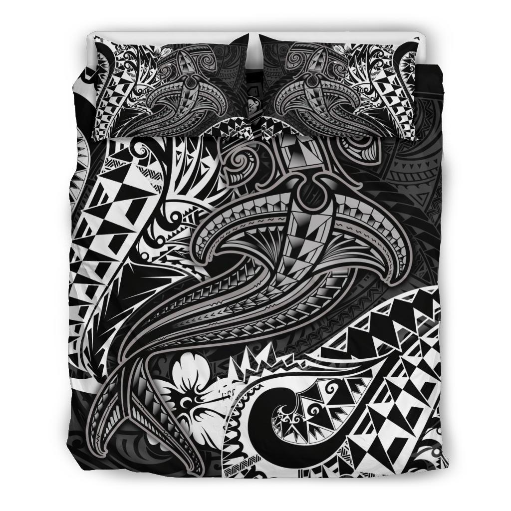 Polynesian Bedding Set - White Shark Polynesian Tattoo - Polynesian Pride