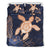 Hawaii Kakau Polynesian Turtle Map Bedding Set - Indigo Ver 1 Blue - Polynesian Pride