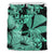 Hawaii Turtle Bedding Set Polynesian Hibiscus Art Ver 2.0 Turquoise AH Turquoise - Polynesian Pride