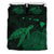 Hawaii Polynesian Hibiscus Turtle Map Bedding Set - AH - Green Green - Polynesian Pride