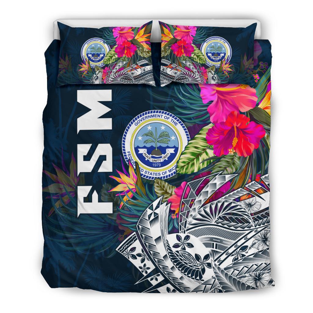 Federated States Of Micronesia Bedding Set - Summer Vibes - Polynesian Pride