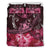 Hawaii Polynesian Turtle Waves Hibiscus Bedding Set - Erik Style - AH - Pink Pink - Polynesian Pride