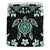 Hawaiian Greenie Turtle Plumeria Bedding Set Black - Polynesian Pride