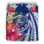 Hawaii Polynesian Turtle Tropical Hibiscus Plumeria Bedding Set - Blue Blue - Polynesian Pride