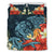 Hawaii Turtle Shark Manta Ray Hibiscus Plumeria Bedding Set Blue - Polynesian Pride