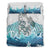 Maori Manaia The Blue Sea Bedding Set, White - Polynesian Pride