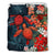 Kanaka Maoli (Hawaiian) Bedding Set - Sea Turtle Tropical Hibiscus And Plumeria Red Red - Polynesian Pride