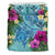 Kanaka Maoli (Hawaiian) Bedding Set - Polynesian Turtle Hibiscus And Plumeria Blue - Polynesian Pride