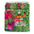 Fiji Bedding Set - Hibiscus Polynesian Pattern Green Version - Polynesian Pride