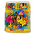 Yap Polynesian Bedding Set - Turtle with Plumeria and Hibiscus - Polynesian Pride