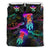 Kanaka Maoli (Hawaiian) Bedding Set - Turtle And Jellyfish Colorful Art - Polynesian Pride