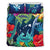 Hawaii Bedding Set - Hawaii Shark Tropical Color Bedding Set Blue - Polynesian Pride