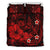 Polynesian Hawaii Bedding Set - Humpback Whale with Hibiscus (Red) - Polynesian Pride