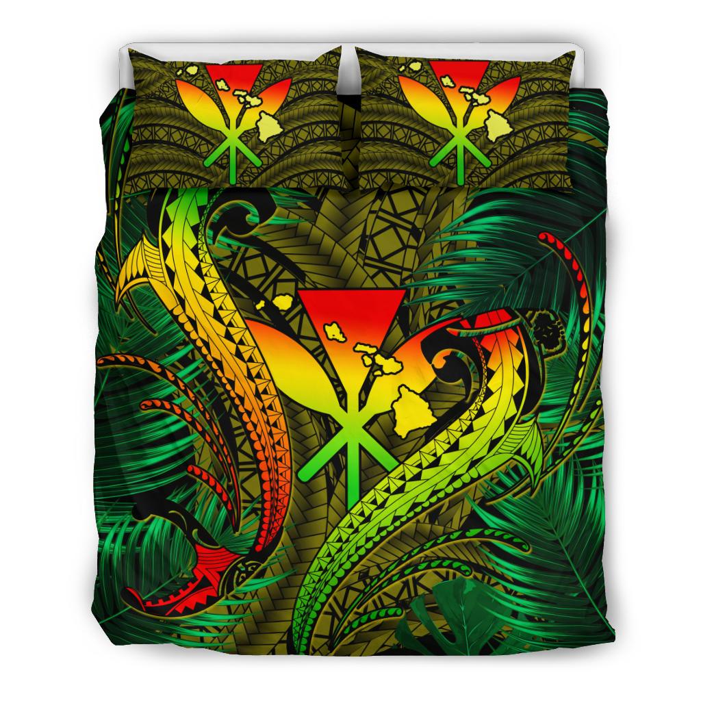 Hawaii Shark Polynesian Tropical Bedding Set - Reggae Reggae - Polynesian Pride