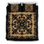 Hawaii Bedding Set Royal Pattern - Black And Gold Black - Polynesian Pride