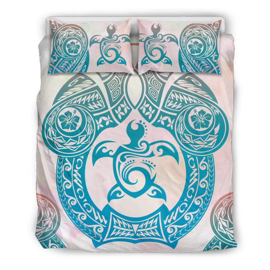 Hawaii Bedding Set Polynesian Turtle Hawaiian Bedding Set - TTHS Style Pink - Polynesian Pride