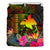 Papua New Guinea Polynesian Personalised Bedding Set - Hibiscus and Banana Leaves - Polynesian Pride